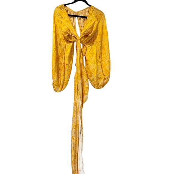 Jen's Pirate Booty Electro Floral Sonora Dress Sunshine Bell Sleeve Size XS - Picture 9 of 13